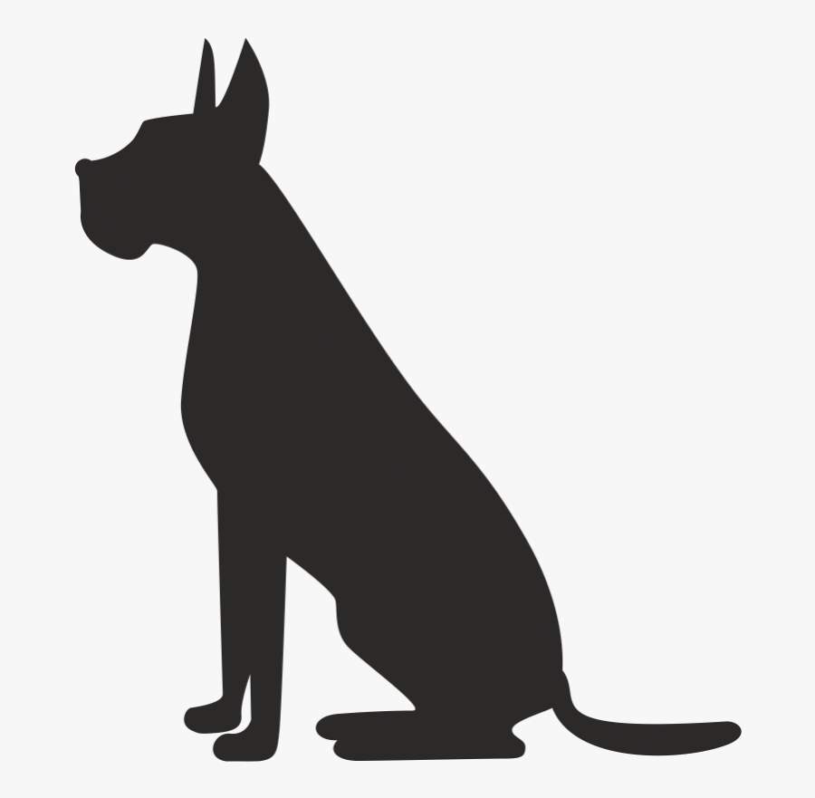 Pet Sitting Dog Grooming Cat - Png Silhouette Vector Clipart Dog Sitting Silhouette, Transparent Clipart