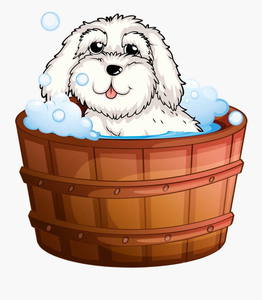 Png Clip Art - Cartoon Dogs In Bath, Transparent Clipart