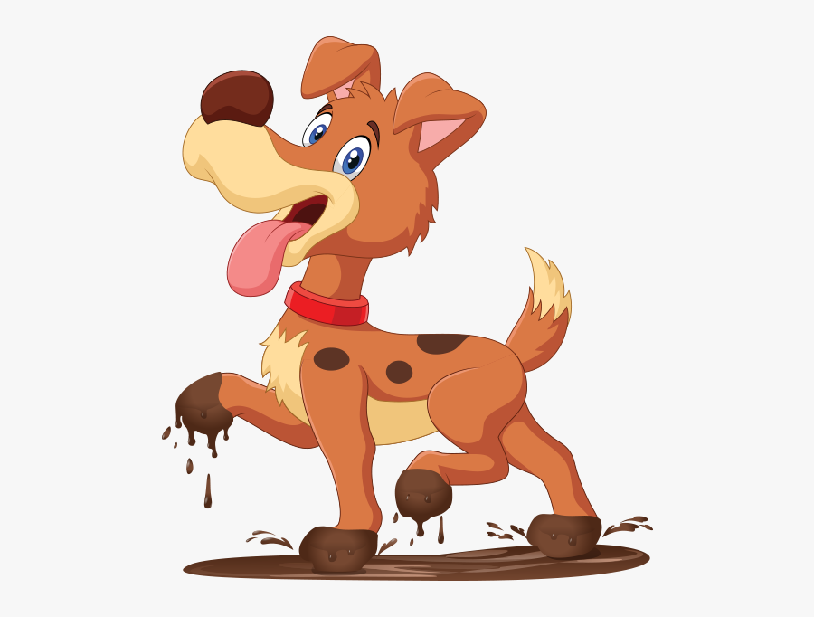 Dog With Bone Cartoon, Transparent Clipart
