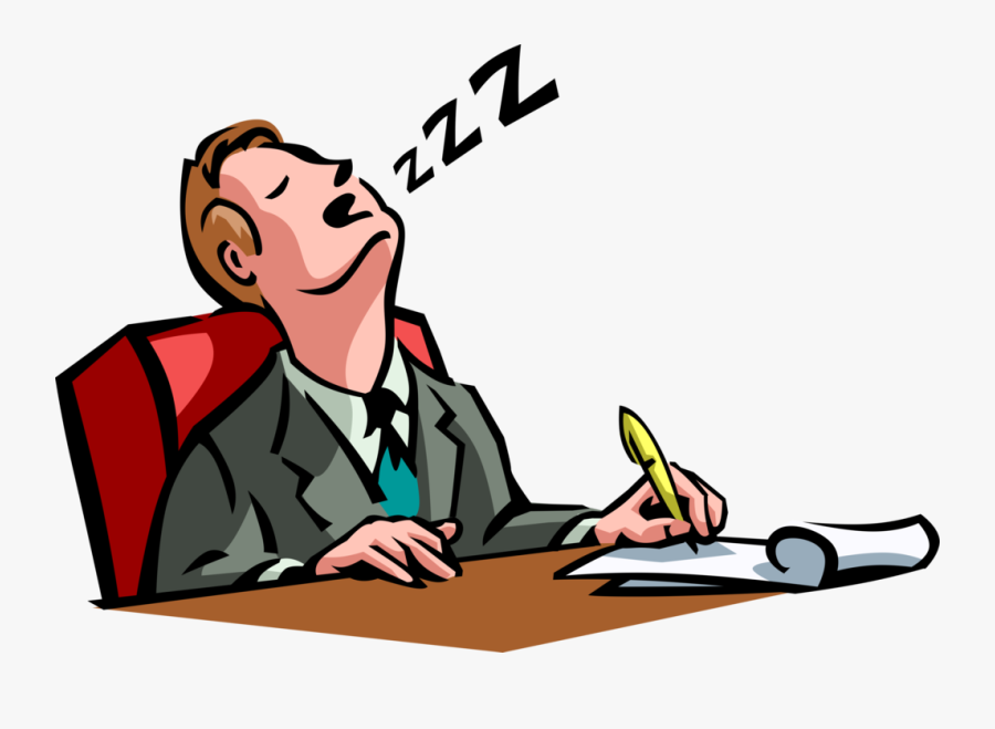 Transparent Office Worker Png - Fall Asleep At Your Desk Funny, Transparent Clipart