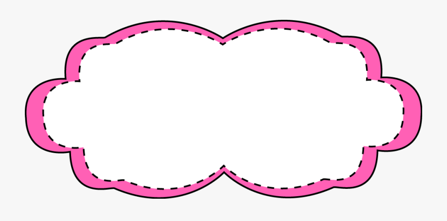 Cloud Cliparts Frame - Frame White And Pink Png, Transparent Clipart