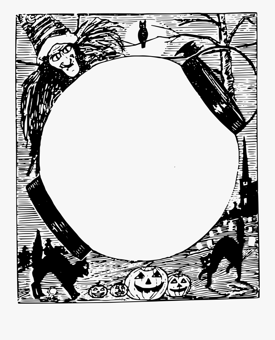Halloween Frame Jpg Transparent Library - Halloween Frame Clipart, Transparent Clipart