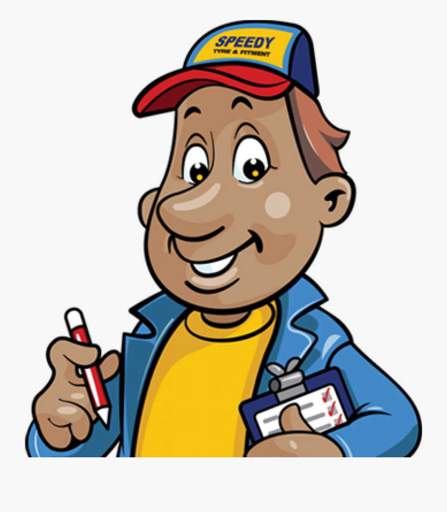 Speedy Tyre And Exhaust - Cartoon, Transparent Clipart