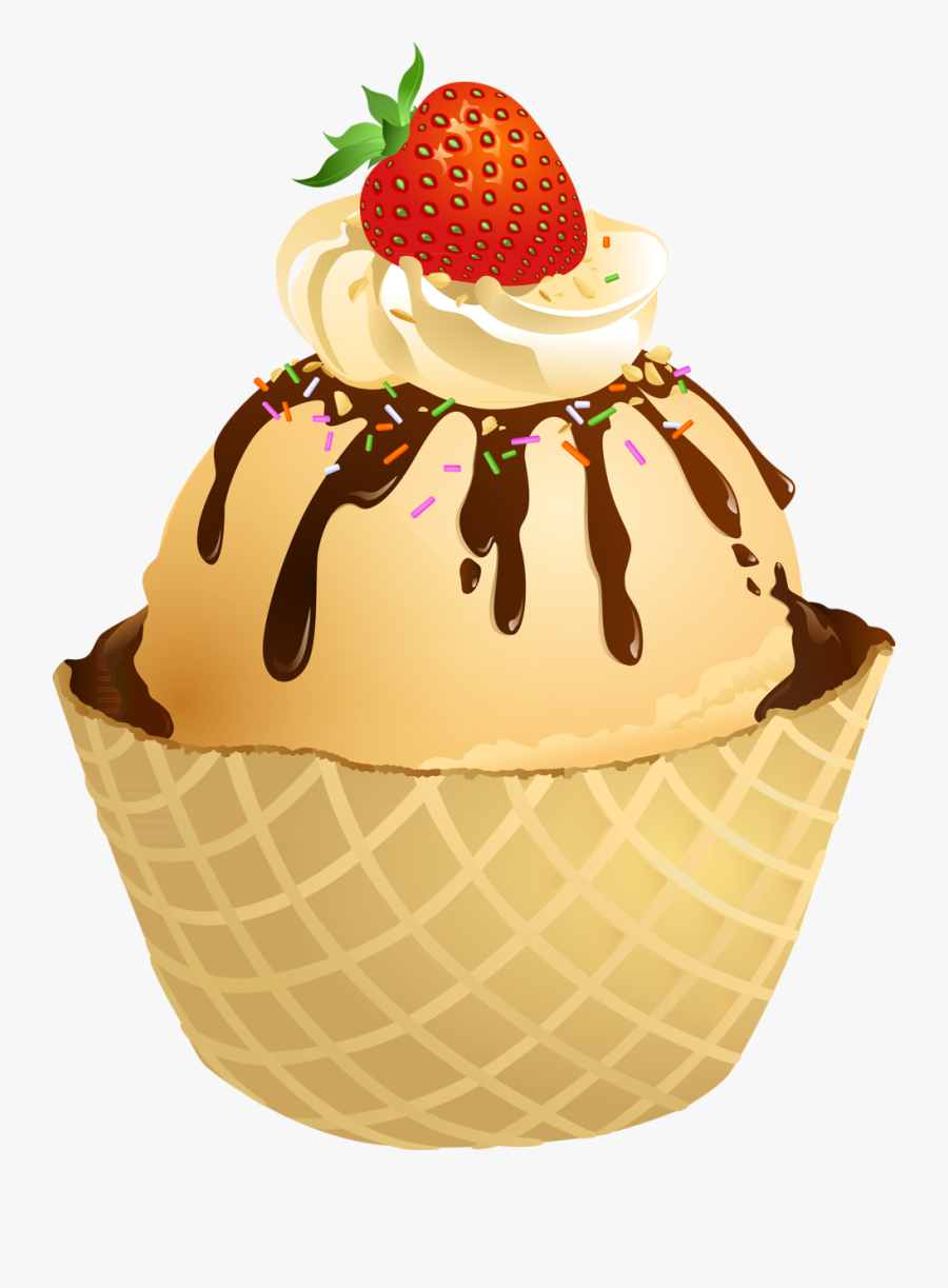 Sundae Clipart Pizza - French Dessert Clipart, Transparent Clipart