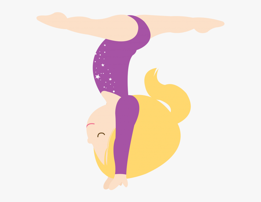 Tumbling Clipart Cartoon Girl Gymnastic Clip Art , Free Transparent