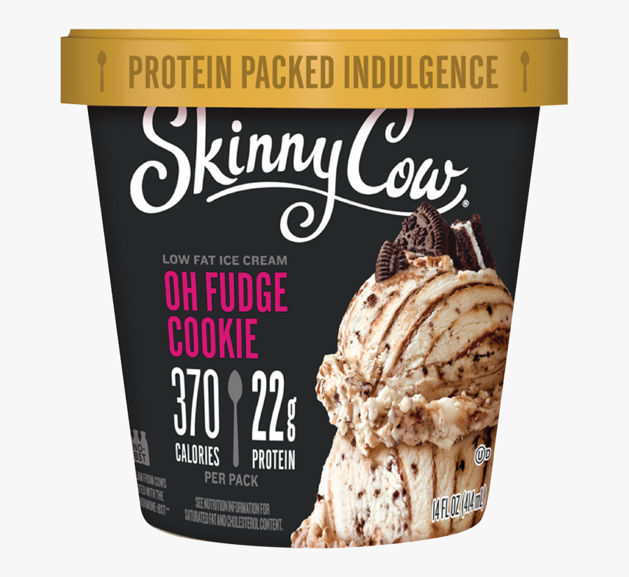Clip Art Oh Fudge Cookie Low - Skinny Cow Mint Ice Cream, Transparent Clipart