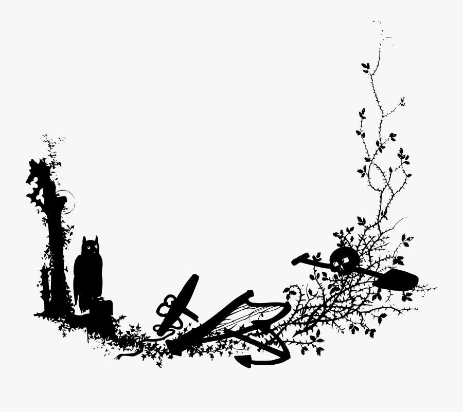 Horror Frame Vector Png, Transparent Clipart