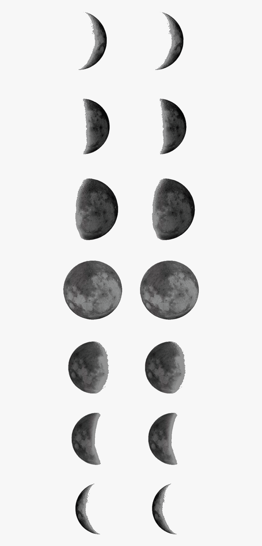 Temporary Tattoo Moon Phases Moon Phase Tattoo Template- - Moon Phase Hd Png, Transparent Clipart