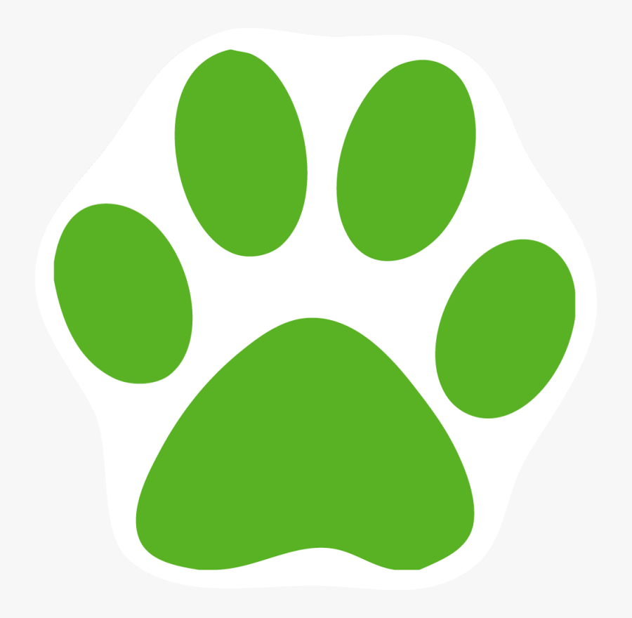 Claws Clipart Lion - Green Cat Paw Print, Transparent Clipart