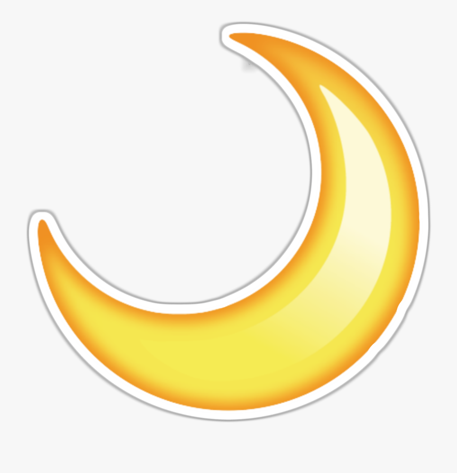 Iphone Moon Emoji Png, Transparent Clipart