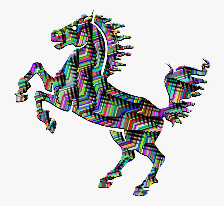 Mustang Stallion Friesian Horse Arabian Horse Black - Horse Symbol Png, Transparent Clipart