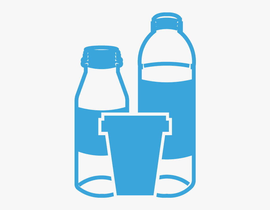 Re-usable Cups & Bottles, Transparent Clipart
