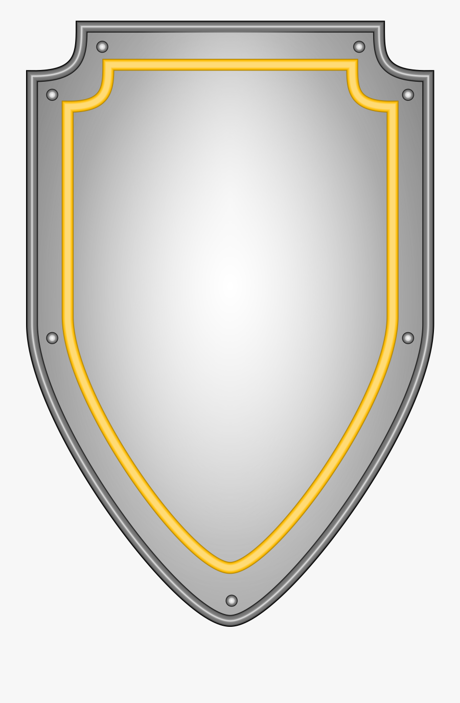 Line,yellow,shield - Knight Shield Clipart, Transparent Clipart