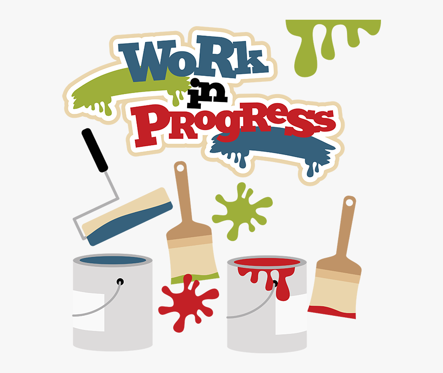 Cute Work In Progress Sign, Transparent Clipart