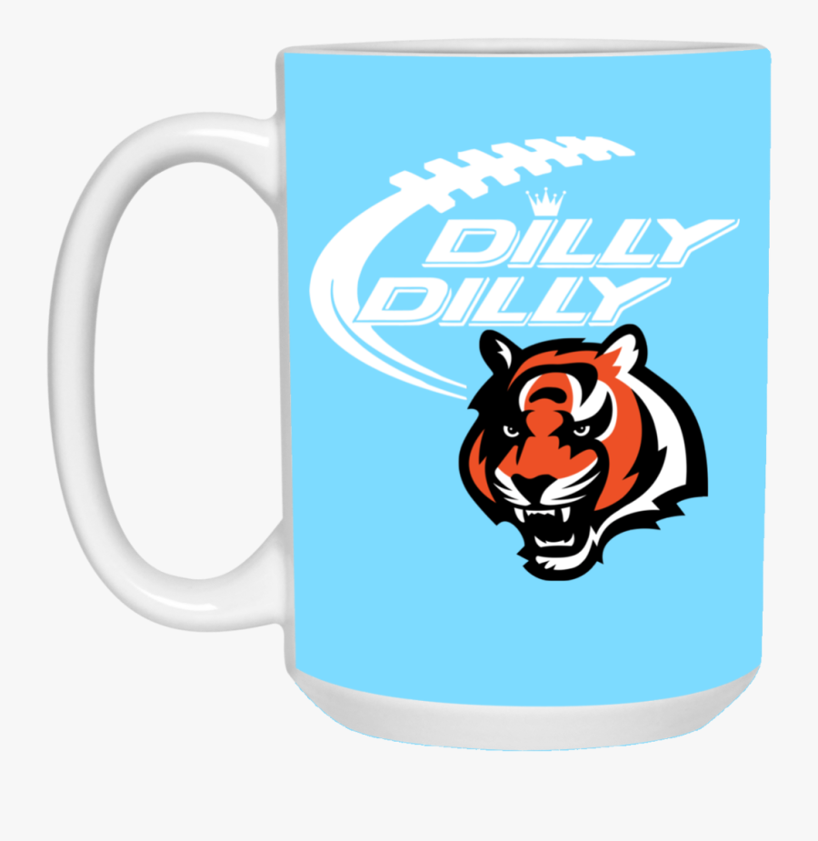 Cincinnati Bengals Dilly Dilly Bud Light Mug Cup Gift - Cincinnati Bengals Logo, Transparent Clipart