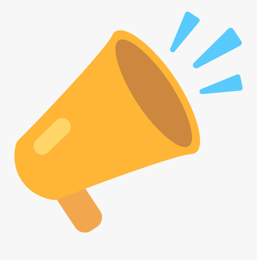 Megaphone Clipart Colorful - Transparent Megaphone Emoji, Transparent Clipart