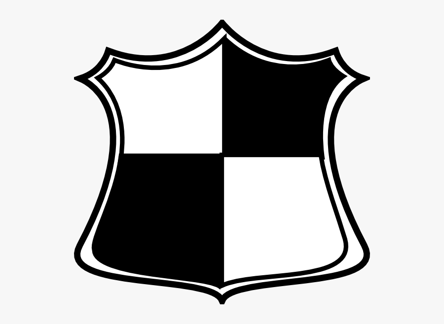 Shield Black And White Png, Transparent Clipart