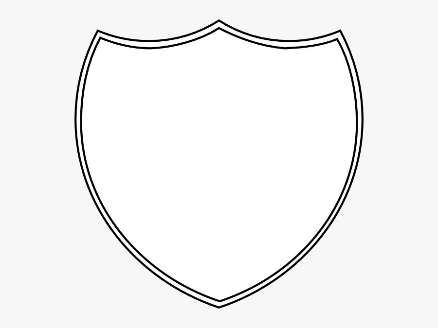 Shield Clipart - Double Shield Outline Logo, Transparent Clipart