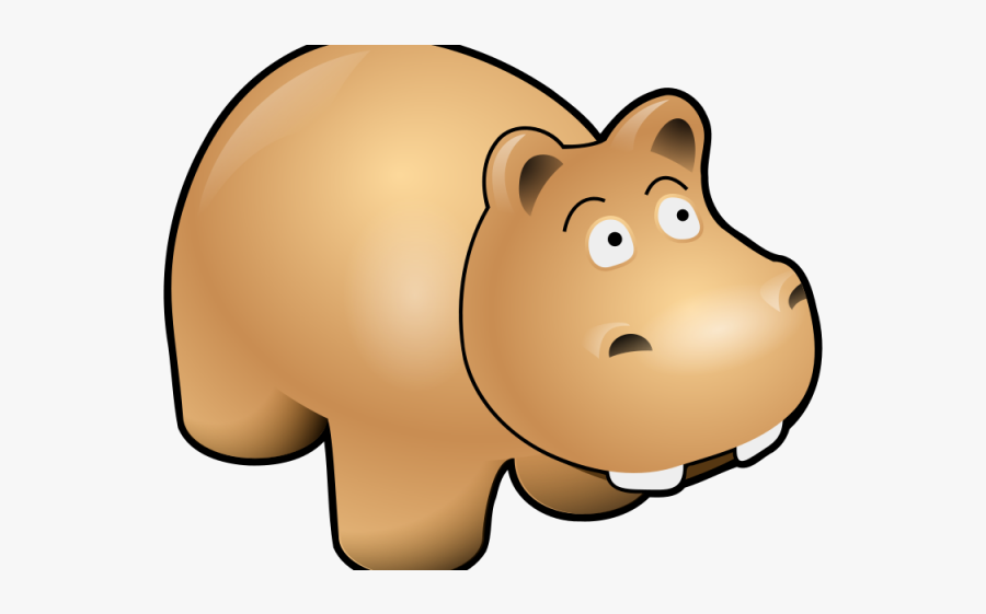 Hippo With A Hat, Transparent Clipart