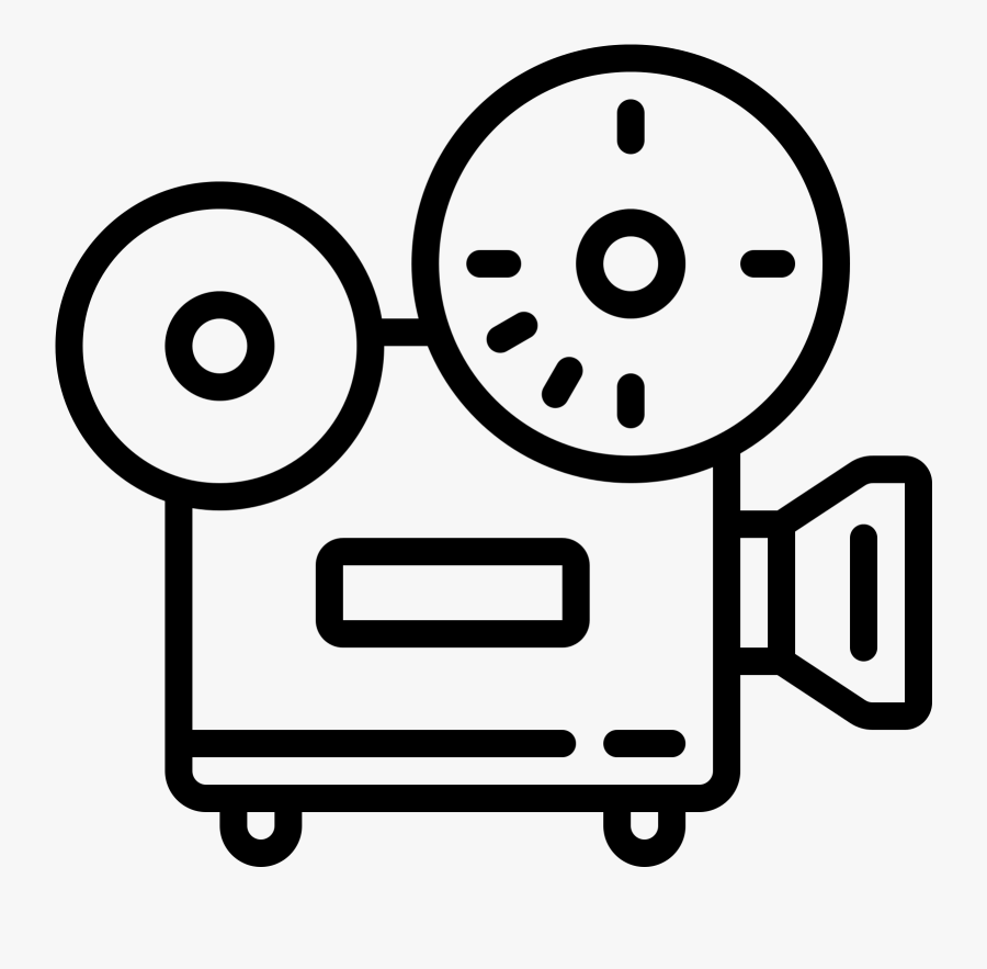 Movie Projector Icon - 2 Geeks 2 Movies, Transparent Clipart