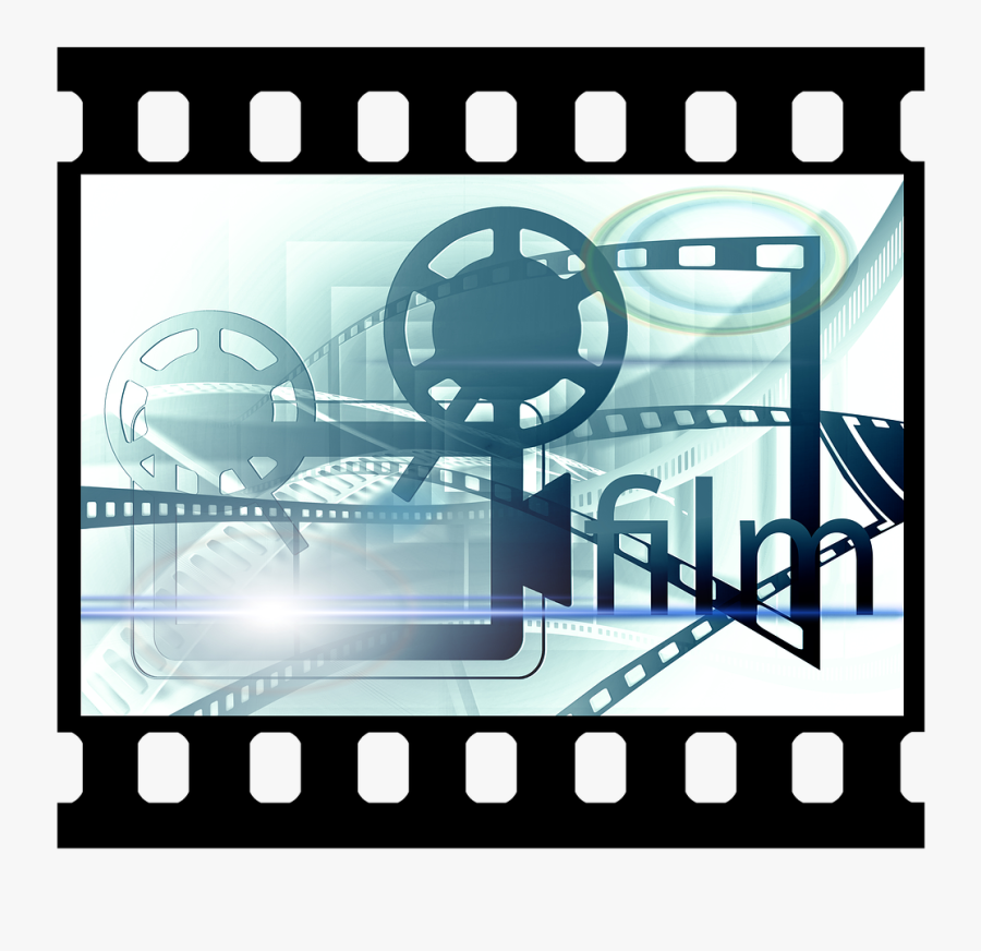 Film Clipart Movie Projector - Youtube Powerpoint Template, Transparent Clipart