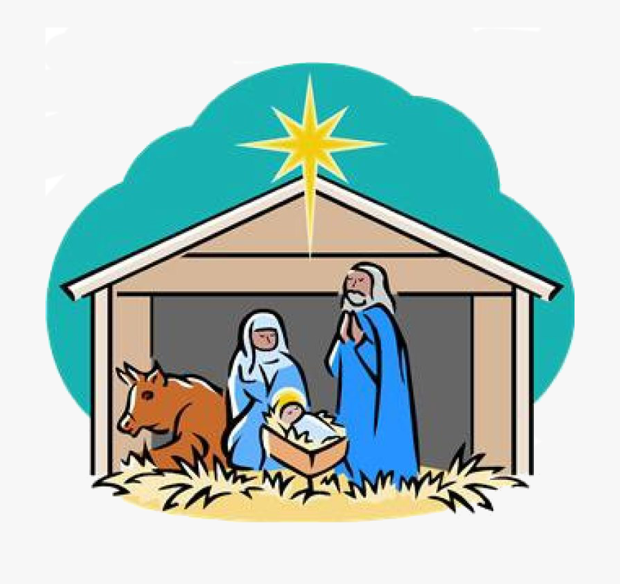 Children"s Christmas Program - Manger Scene Clip Art, Transparent Clipart
