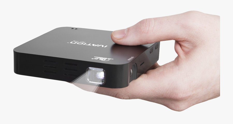 Hand Holding Pocket Projector Png Image - Best Mini Projector 2018, Transparent Clipart