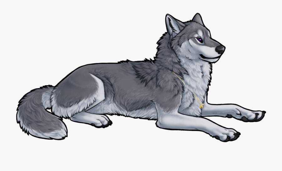 Grey Anime Wolf, Transparent Clipart