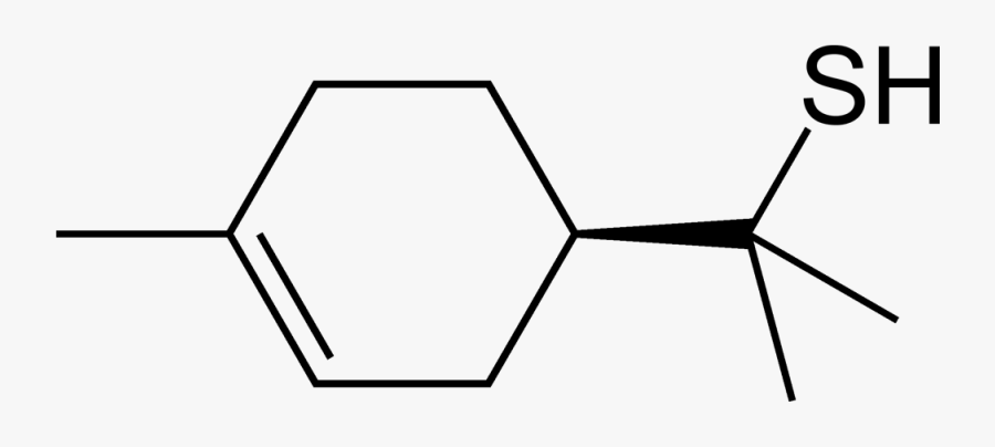 Grapefruit Mercaptan 2d Skeletal - 1 4 Dichlorobenzene Structure, Transparent Clipart