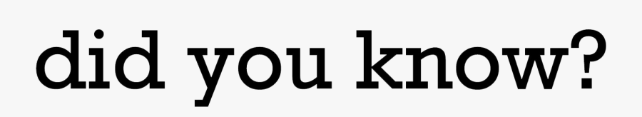 Clip Art About Us - Did You Know Logo Transparent, Transparent Clipart