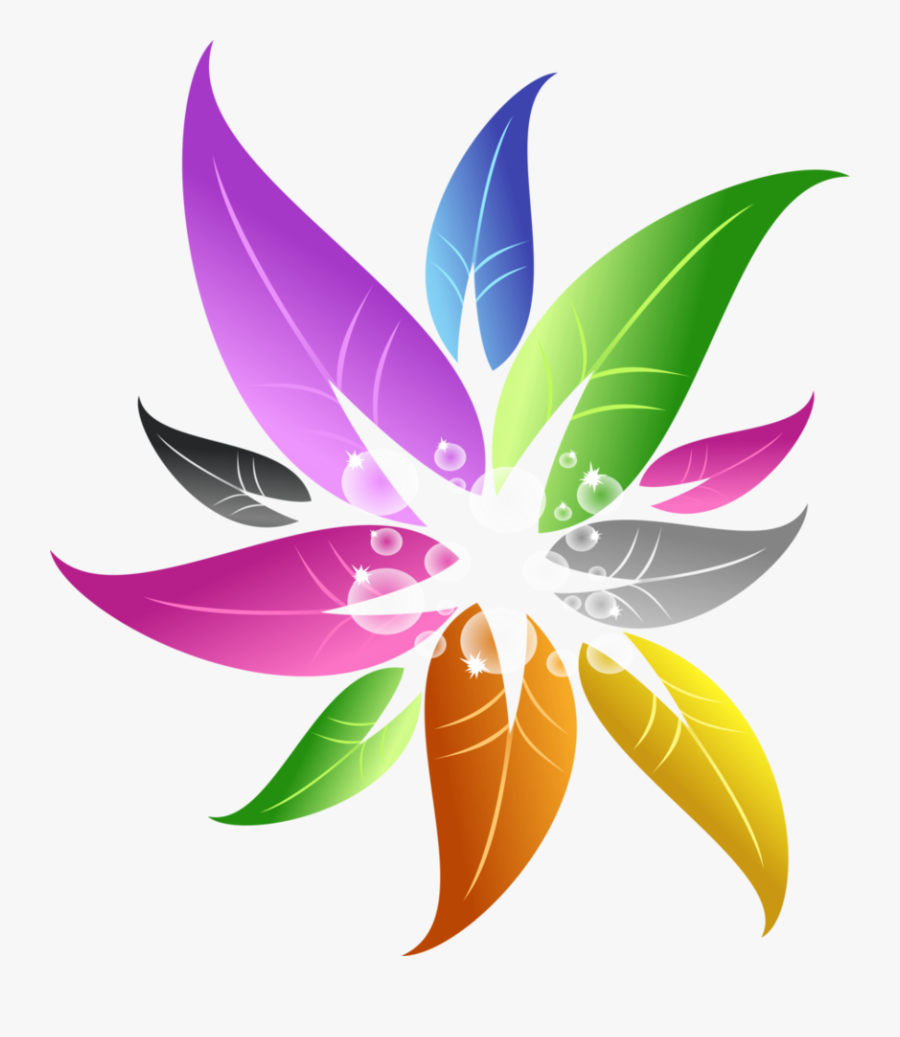 Colorful Flower Designs Png, Transparent Clipart