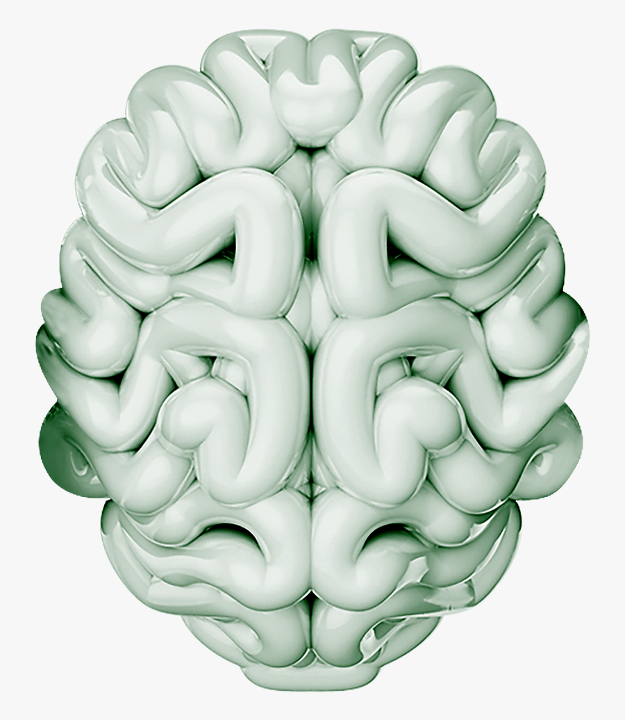 Brain And Headphones, Transparent Clipart