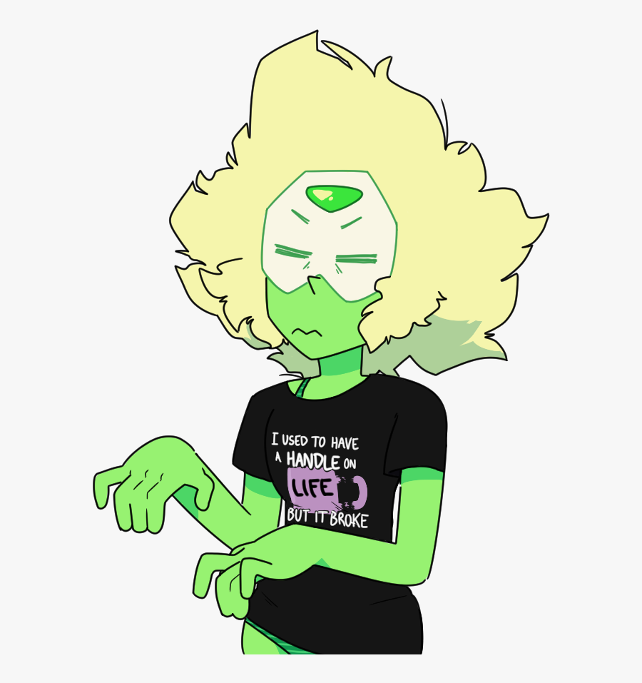 I Used To Have A Handle On Life But It Broke Green - Draw Hands Steven Universe, Transparent Clipart