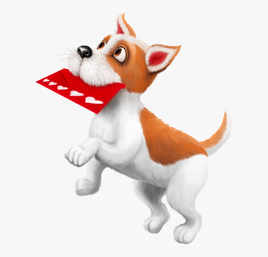 Valentines Day Dog Clipart, Transparent Clipart