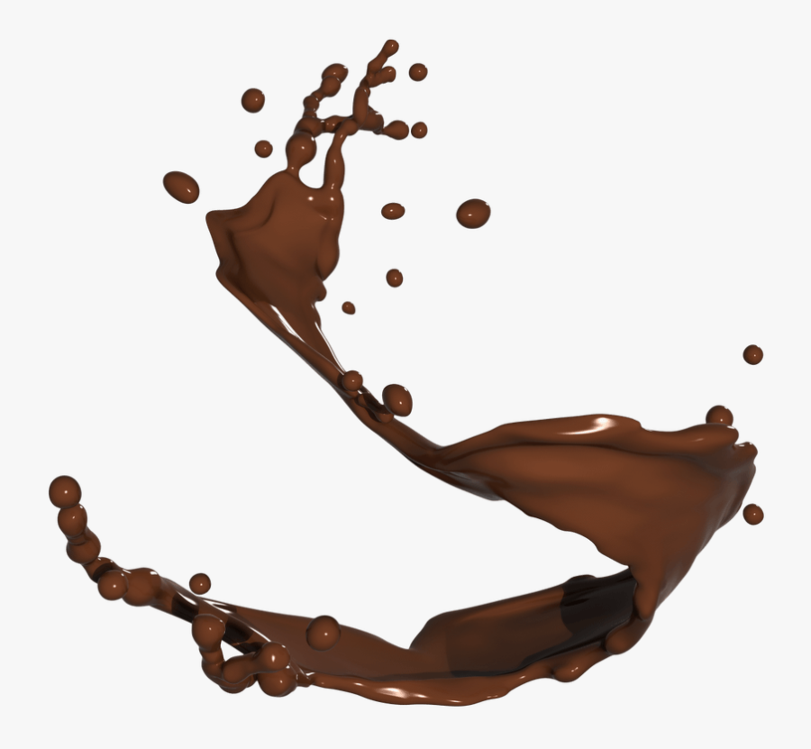 Milk Chocolate Splash - Melted Chocolate Splash Png, Transparent Clipart