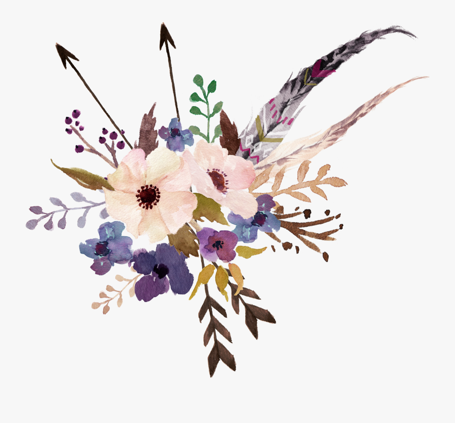 Transparent Background Boho Flowers , Free Transparent Clipart - ClipartKey