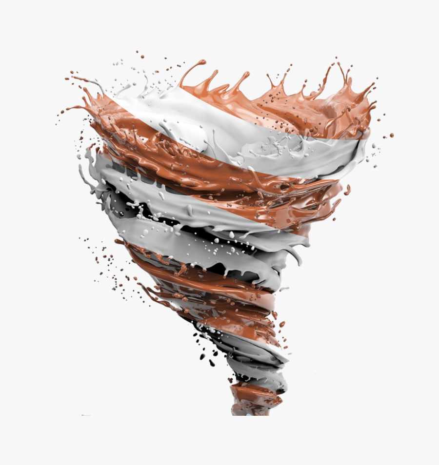 #art #tornado #milktornado #chocolatemilk #milk #swirl - Chocolate Milk Milk Splash Png, Transparent Clipart