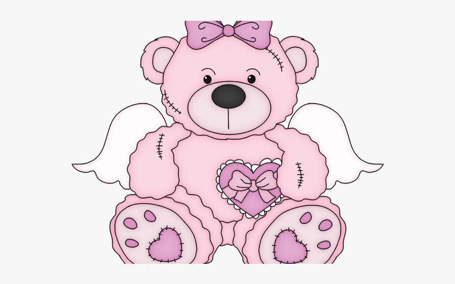 Cub Clipart Baby Grizzly Bear - Teddy Bear Pink Png, Transparent Clipart