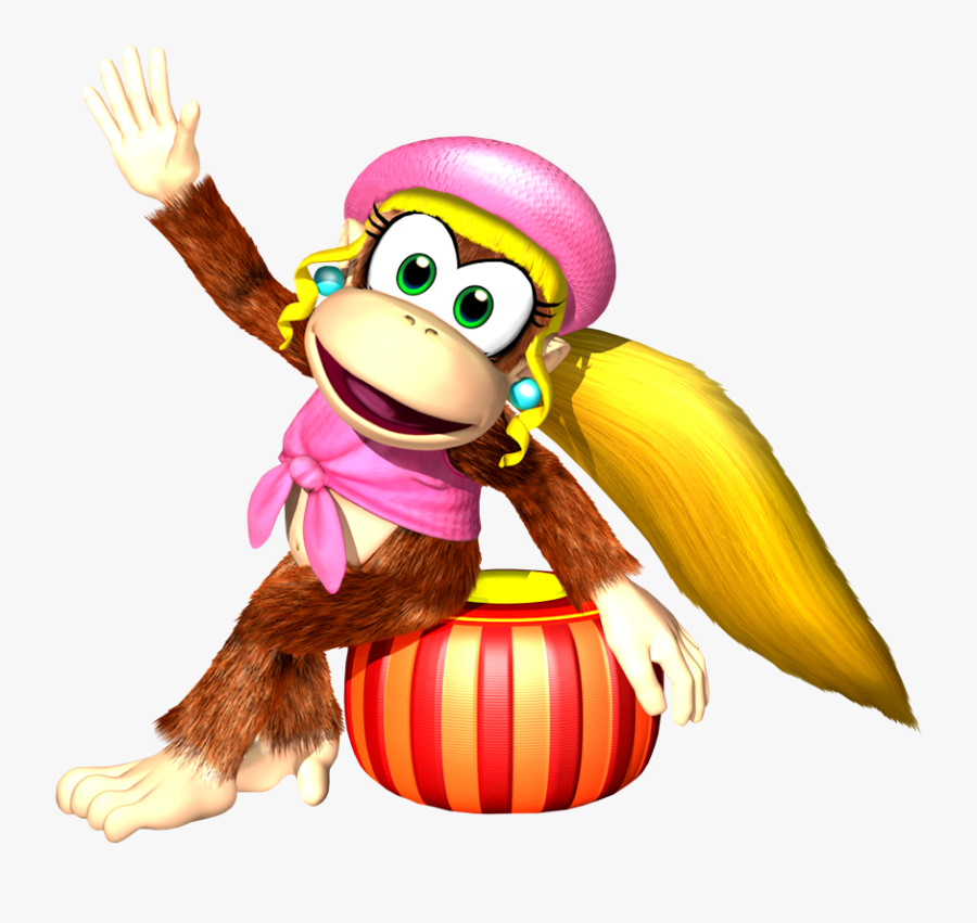 Donkey Kong Country Tropical Freeze Dixie Kong Trailer - Donkey Kong Dixie Kong, Transparent Clipart