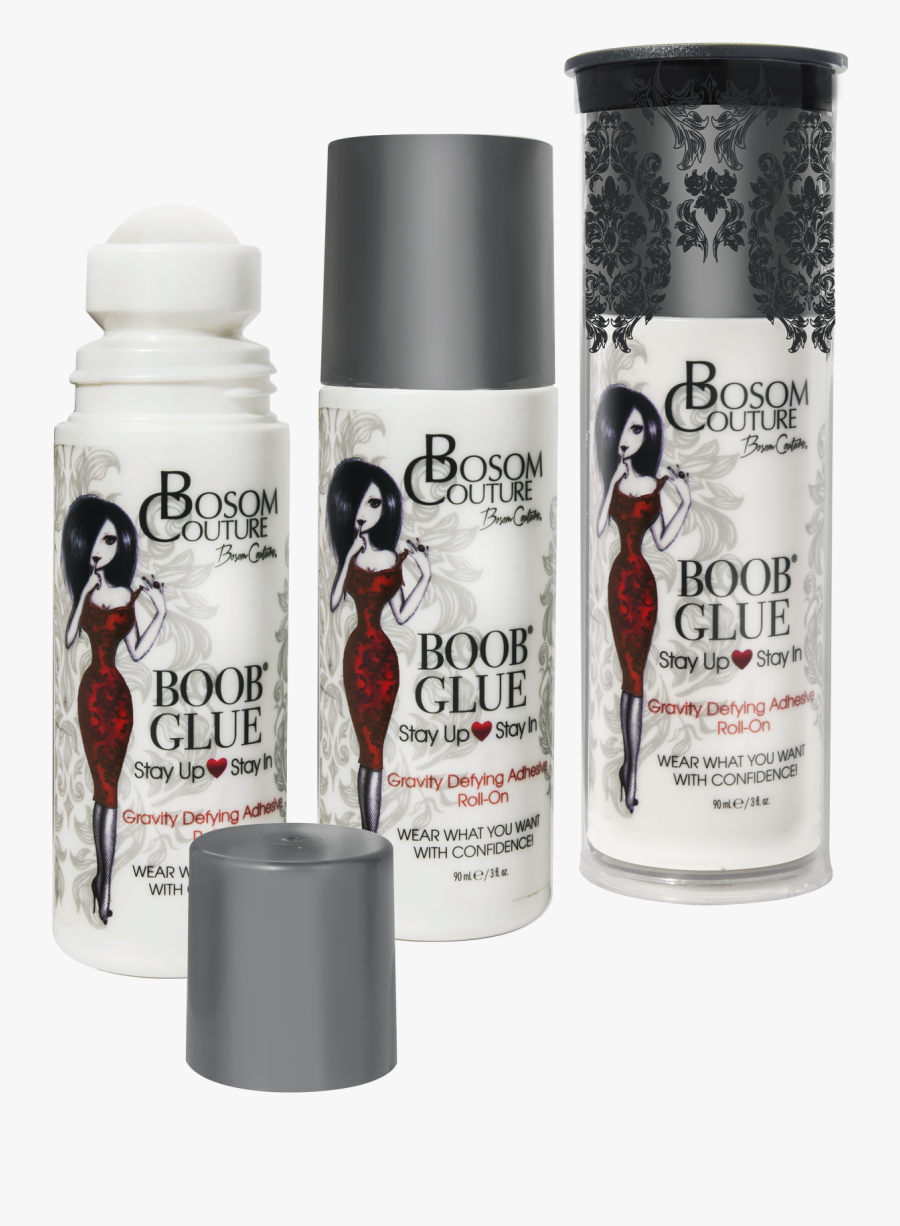 Bosom Couture Boob Glue® 3oz - Bottle, Transparent Clipart