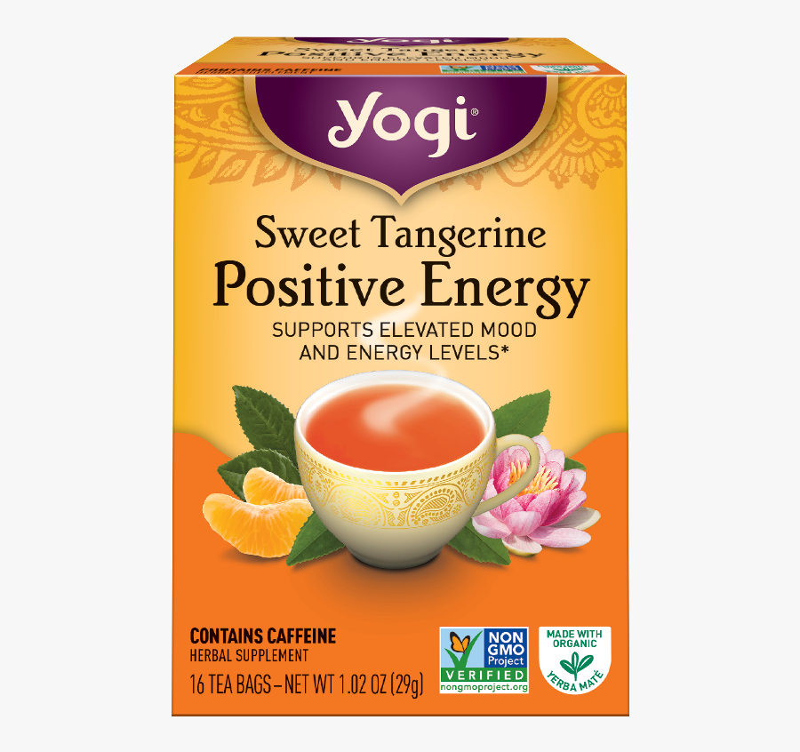 Yogi Sweet Tangerine Tea, Transparent Clipart