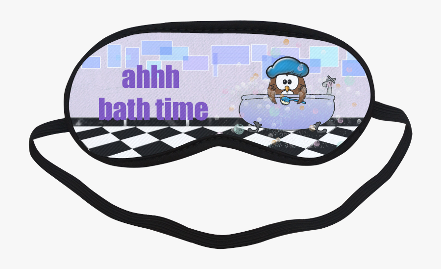 Bath Time Owl Sleeping Mask - Blindfold, Transparent Clipart