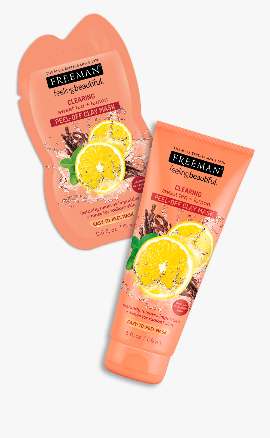 Clearing Sweet Tea Lemon - Freeman Deep Clearing Manuka Honey Tea Tree Oil Clay, Transparent Clipart