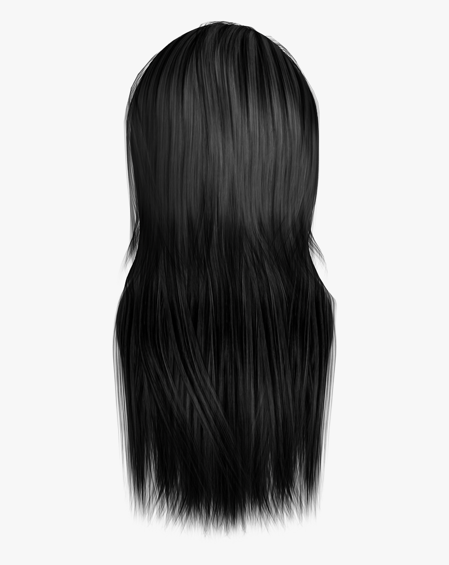 Women Black Hair Png Image - Lace Wig, Transparent Clipart
