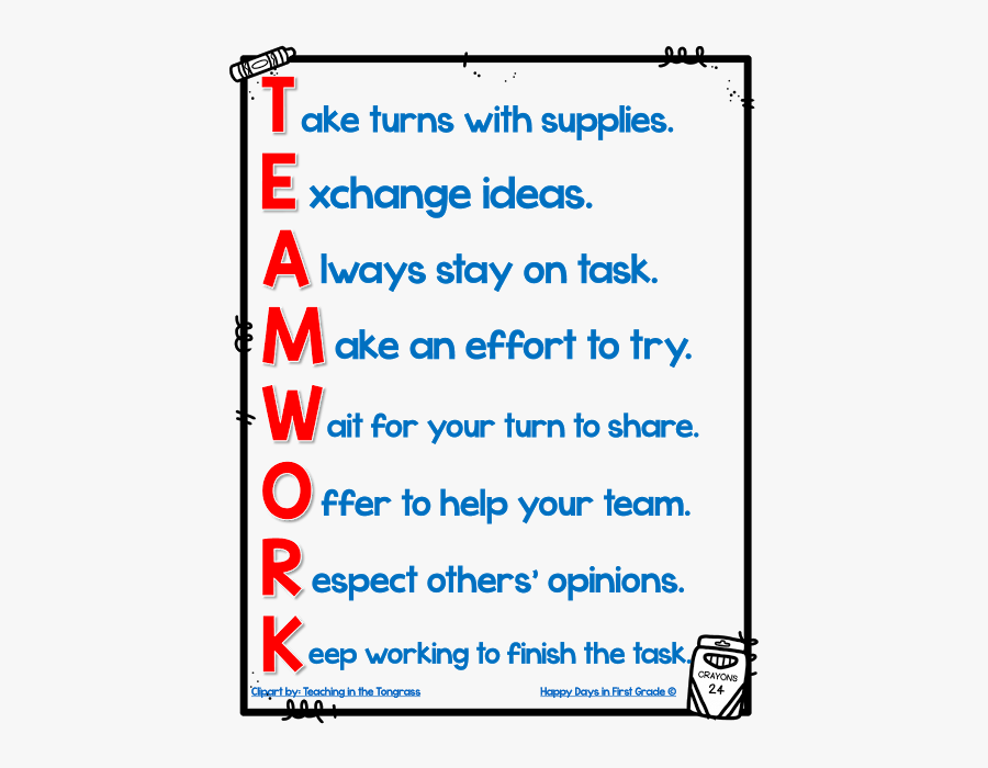 Poems About Teamwork - Team Work Charts, Transparent Clipart