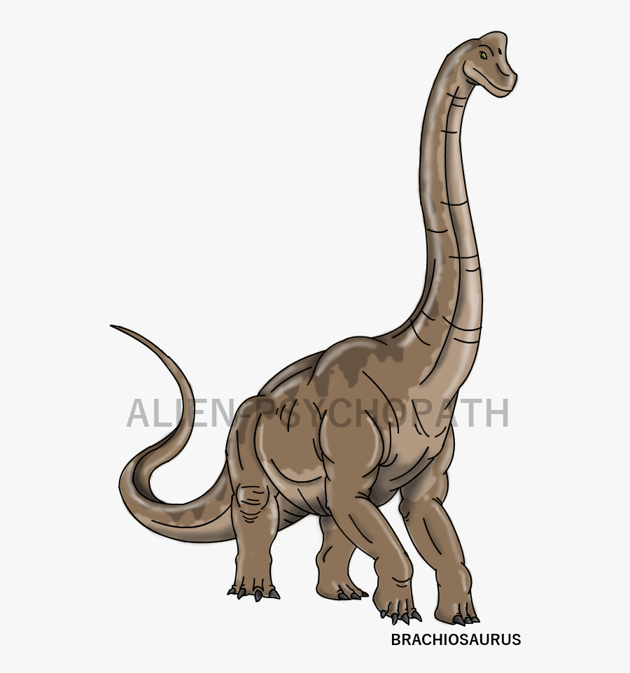 Jurassic Park Female Brachiosaurus - Jurassic Park Dinosaur Drawing, Transparent Clipart