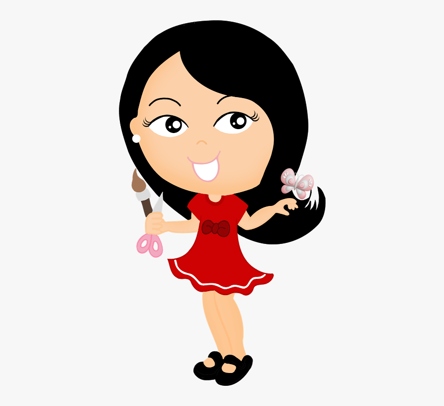 Tinkerbell Clipart Black Hair - Bonequinha Artesã Png, Transparent Clipart