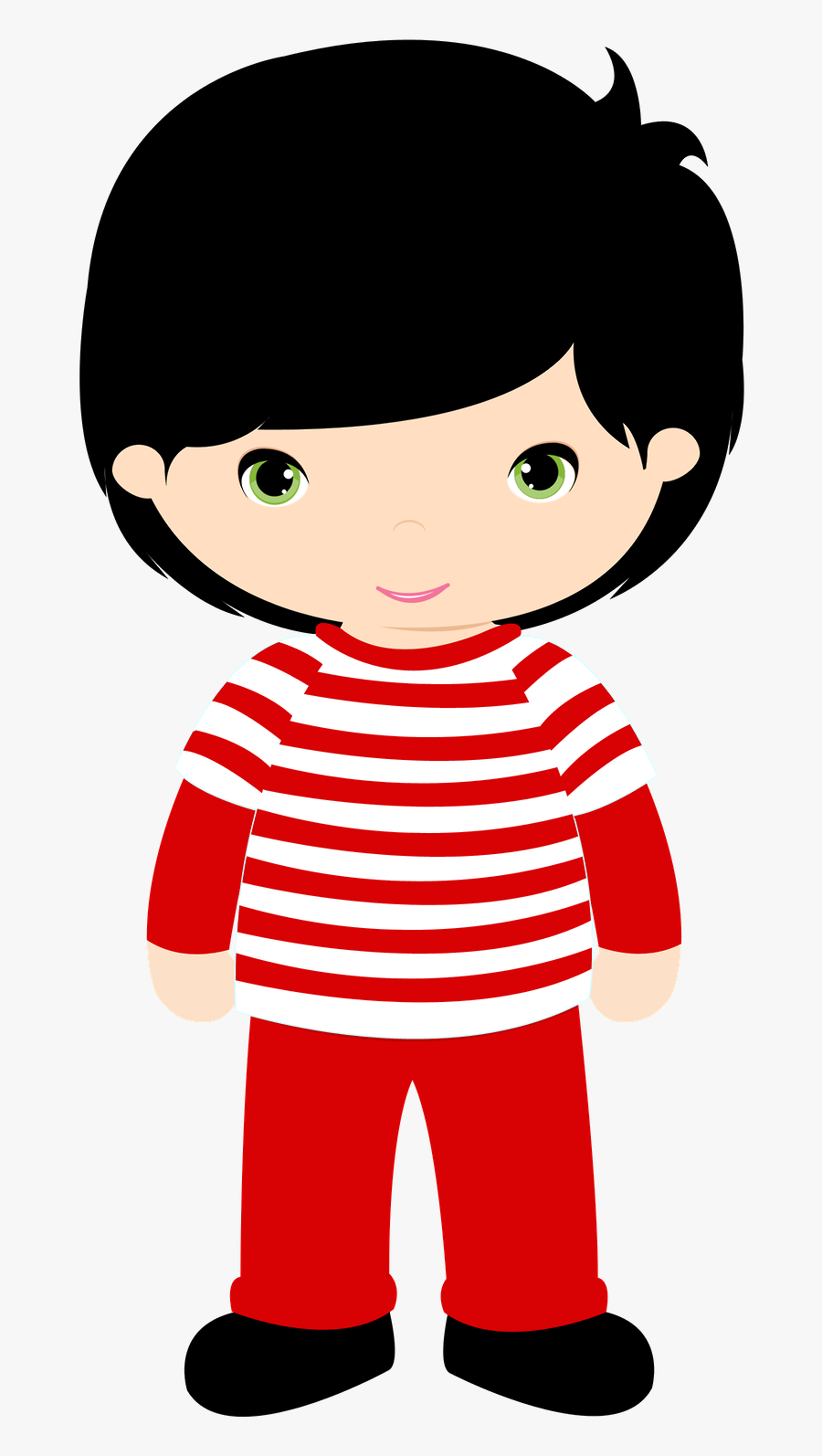 Transparent Dolly Png - Boy Standing Alone Cartoon, Transparent Clipart