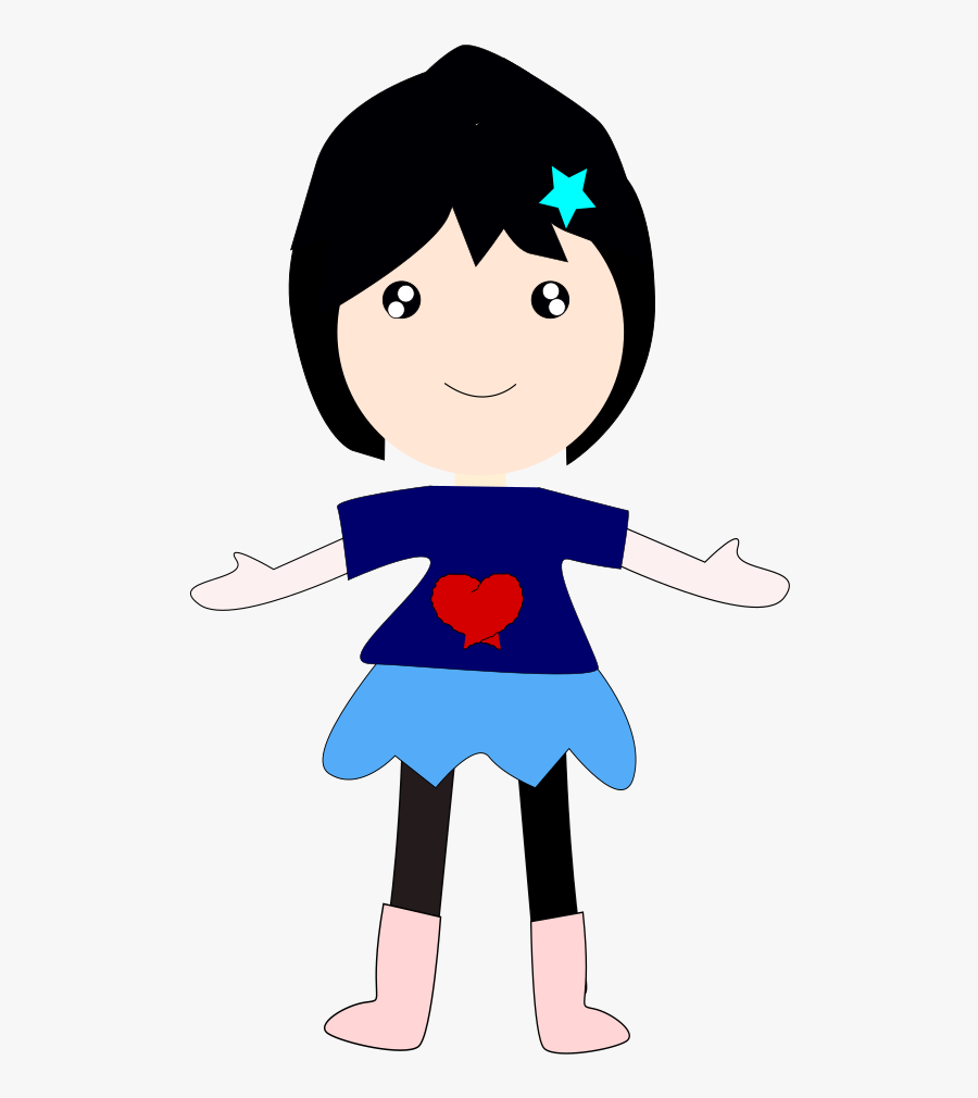 Emotion,art,black Hair - Cartoon, Transparent Clipart