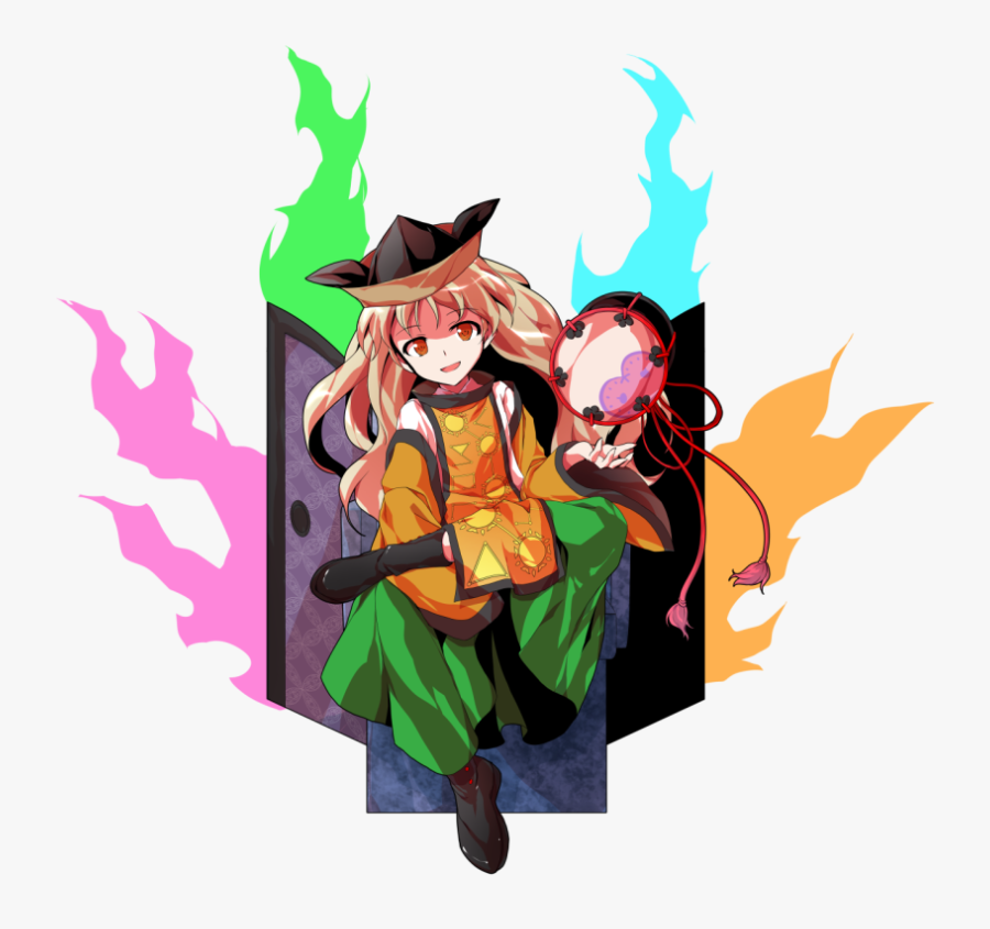 D Alphes Bangs Black Footwear Blonde Hair Blue Fire - Touhou Project, Transparent Clipart